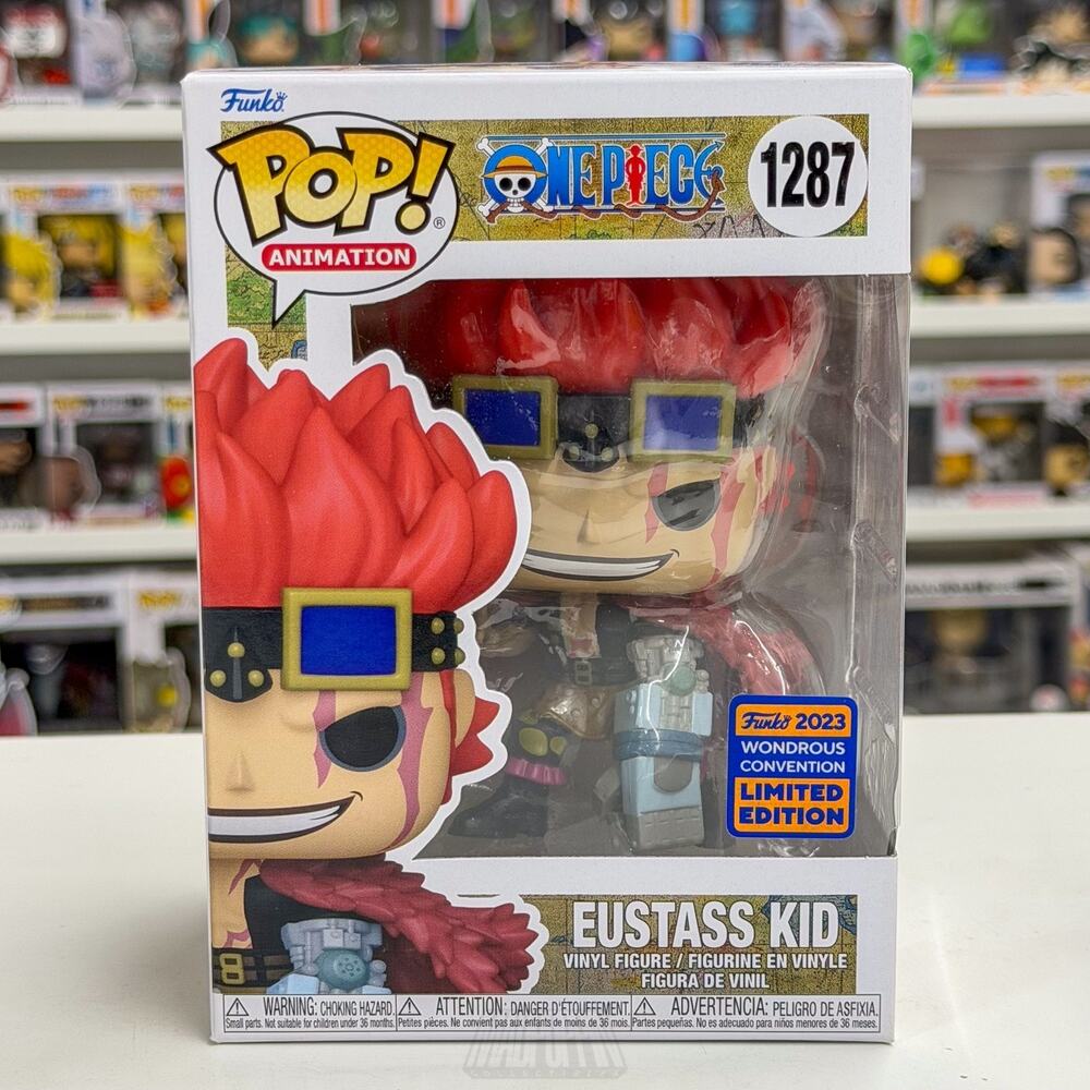 Funko Pop Anime One Piece Eustass Kid WonderCon 1287 Pirate RARE Vinyl Figure